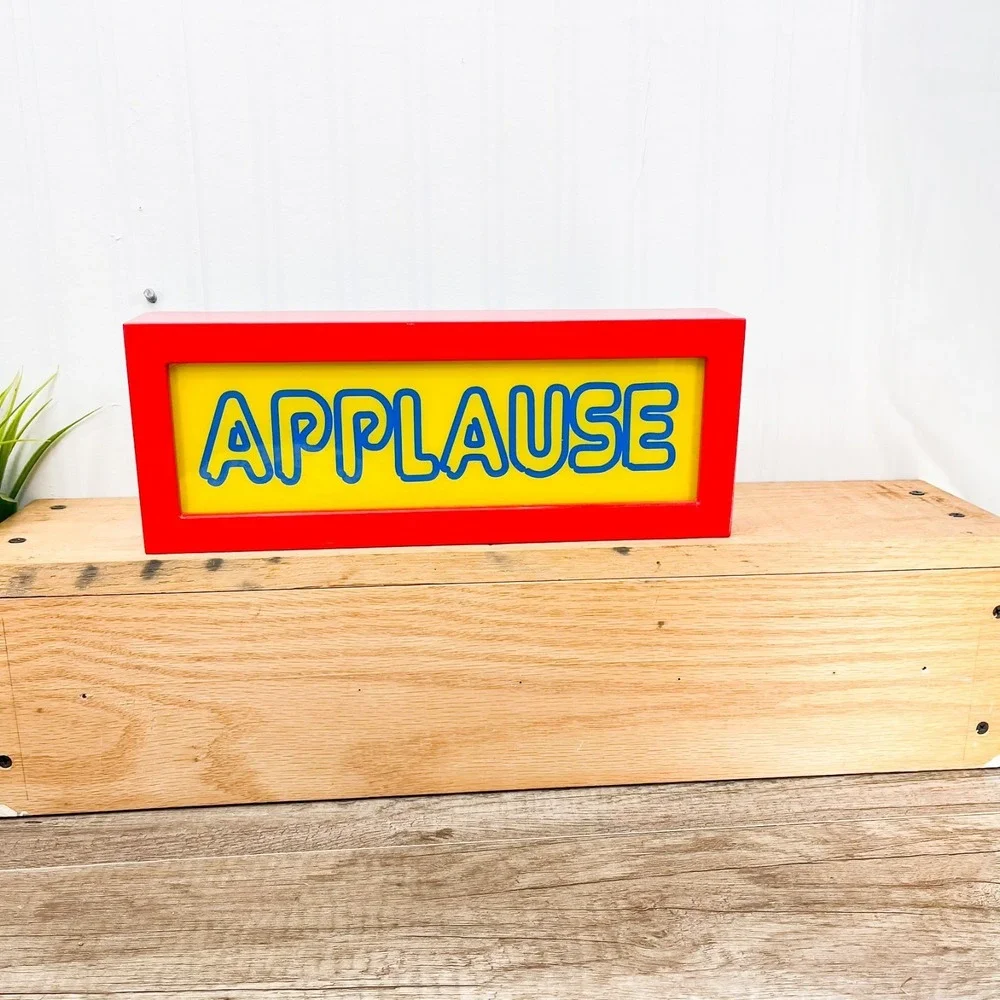 Vintage Applause‎ Sign Light Up Battery Power Studio Audience Lamp